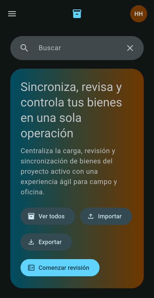 CoreAsset app screenshot dark mode